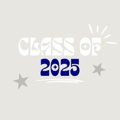 the class of 2055 logo with stars