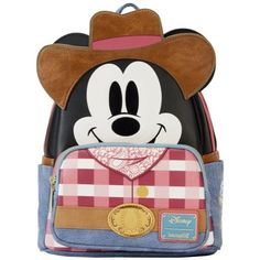 Gift Happiness with Loungefly. We stock complete ranges, offer same day dispatch, Fast, Australia wide delivery and free shipping caps to make your gift decision super easy. Order your Loungefly Disney Western Mickey Cosplay Mini Backpack with complete confidence. Mouse Cosplay, Mickey Mouse Bag, Mickey Mouse Backpack, How To Pop Ears, Brown Cowboy Hat, Gold Belt Buckle, Wilde Westen, Disney Charms, Mini Mochila