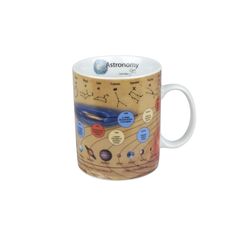 a coffee mug with an astronomy map on it