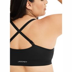 Enjoy bralette comfort and give your natural shape a boost in the Jockey Light Lift Seamfree Bralette. Designed with stretchy microfiber, this wire-free style combines soft foam cups and sewn-in bump pads for a gentle lift that enhances your natural shape. The Seamfree design skips the side seams for a smooth, no-dig fit while the wide, ribbed underband offers secure support. Adjustable straps convert to crisscross to match your desired fit and look. Medium Support 4-way Stretch Bra, Adjustable Straps Stretch Push-up Sports Bra, Adjustable Straps Push-up Sports Bra, Adjustable Strap Push-up Sports Bra, Solid Underwire Sports Bra With Stretch, No-show Sports Bra With Built-in Support, Yoga Bra With Removable Pads And Micro-elastic Fit, Stretch No-show Bra With Light Support, Stretch Nursing Bra With Light Support And Push-up Shape