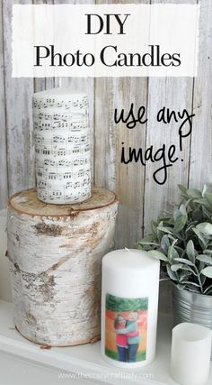 diy photo candles use any image