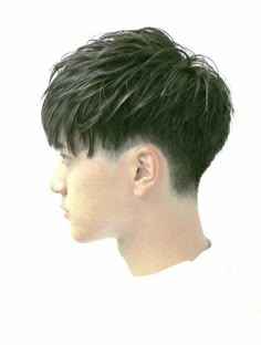 Mens Haircuts Straight Hair, Two Block Haircut, Haircut Selfie, Photo Hijab, Korean Men Hairstyle, Korean Haircut