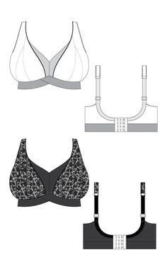 Wireless Bra Sewing Pattern, Free Bralette Sewing Pattern, Wireless Bra Pattern, Diy Brallete Sewing Patterns, Balconette Bra Sewing Pattern Free, Bralette Sewing Pattern, Bra Fitting Guide, Sewing Bras, Wired Bra