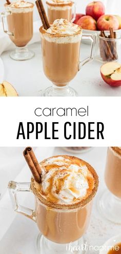 caramel apple cider is the perfect fall drink for cold weather and it's easy to make