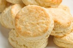 several biscuits stacked on top of each other