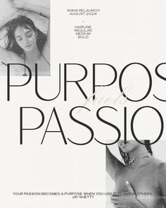 a magazine cover with an image of a woman in bikinis and the words purpos de passion on it