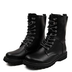 Category:Boots; Upper Materials:Nappa Leather; Season:Fall,Winter; Gender:Men's; Toe Shape:Round Toe; Style:Classic,Vintage,British; Boot Shaft:Mid-Calf Boots; Outsole Materials:Rubber; Occasion:Daily; Closure Type:Lace-up; Function:Breathable; Pattern:Solid Colored; Shipping Weight:1.293; Listing Date:08/03/2021; 2024 Trends:Combat Boots,Plus Size,Mid-Calf Boots,Biker boots; Foot Length:; Size chart date source:Provided by Supplier.; Special selected products:COD; US Size:null; UK Size:14.5; EU Size:50 Fall Streetwear Mid-calf Boots With Round Toe, Winter Lace-up Boots With Reinforced Toe, Punk Style Ankle-high Martin Boots For Winter, Winter Punk Style Ankle-high Martin Boots, Punk Style Ankle Platform Boots For Winter, Punk Style Winter Platform Ankle Boots, Fall Streetwear Lace-up Boots With Round Toe, Punk Style Platform Ankle Boots For Winter, Fall Punk Style High Ankle Martin Boots