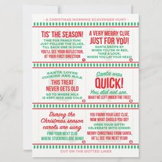 the christmas movie ticket is shown on a white surface with red and green lettering, which reads