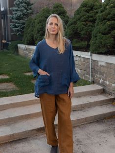 "Linen Gauze ( Sheer) Top, ONE SIZE ( great up to US 12, bust 43\") similar item Linen Gauze ( Sheer) Tunic. one size ( US 12 and up) Check out bright and comfortable clothes for autumn walks here : https://www.etsy.com/shop/VIKOLINO?ref=seller-platform-mcnav&section_id=30298748 Check out accessories for your kitchen here: https://www.etsy.com/shop/VIKOLINO?ref=seller-platform-mcnav&section_id=22970298 - 100% European flax - pre-washed/pre-shrunk - sheer ( gauze) linen - soft and comfortable - g Relaxed Fit Long Sleeve Top For Beach Cover-up, Vacation Linen Top In Flax Color, Summer Tunic Tops With Pockets, Breezy Tops With Relaxed Fit For Loungewear, Breezy Relaxed Fit Top For Loungewear, Oversized Linen V-neck Tunic, Relaxed Fall Tops For Vacation, Relaxed Linen Blouse For Vacation, Fall Lagenlook Linen Tunic