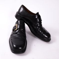 VTG John Lobb Black Leather Square Toe Monk Strap Dress Shoe - SZ 10/10.5 VTG John Lobb Black Leather Square Toe Monk Strap Dress Shoe - SZ 10/10.5 - Strap and large buckle closure over tongue  - Leather sole - Custom sized Materials  Leather Condition Previously owned with wear on outsoles as shown in images Inventory is stored in a pet free and smoke free environment. Thank you for shopping with us!  No Returns accepted unless the item is received damaged and the damage is not previously discl John Lobb, Dress Shoe, Monk Strap, Strap Dress, Dress Shoes Men, Oxford Shoes, Dress Shoes, Oxford, Black Leather