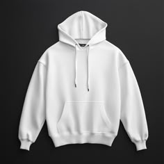 White Hooded Sweater For Streetwear, White Sweater With Drawstring Hood For Streetwear, White Fleece Hoodie Sweater, Basic White Hoodie For Streetwear, Casual White Hoodie With Branding, Basic White Sweatshirt With Drawstring Hood, White Basic Sweatshirt With Drawstring Hood, White Fleece Hoodie With Branding, White Fleece Hoodie With Kangaroo Pocket