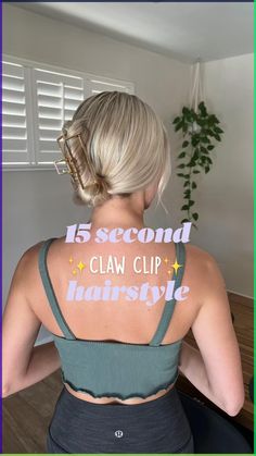 Simple claw clip hairstyle for long hair! Separate hair and tie in a knot, combine hair and twist, then add clip. Lobster Clip Hairstyles, How To Put Hair Up With Claw Clip Thick Hair, Ways To Wear A Claw Clip In Your Hair, How To Do Hair Clip, Super Easy Claw Clip Hairstyles, How To Wear A Claw Clip With Thick Hair, Different Ways To Clip Your Hair, Ways To Put Your Hair In A Claw Clip, School Hairstyles With Claw Clip