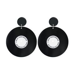 PRICES MAY VARY. Large old school style vinyl record earrings, made of acrylic and metal. Durable and lightweight. Measurement: statement large earrings, 7.8*6cm(3.1*2.4inch), weight 9.2g for a pair. Perfect earrings for 1950's party, disco club, 50's themed dinner, cosplay game. The ultimate cute fancy dress accessory! Complete your rockabilly costume or 50's poodle dress with these gorgeous black vinyl record earrings You will be ready to jive the night away at your next 1950's dress up party Rockabilly Costume, Record Earrings, Poodle Dress, 1950s Rock And Roll, 80s Earrings, Fancy Dress Accessories, Stud Jewelry, Disco Party, 80s Retro