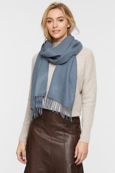 Woven Alpaca Wool Scarf Cashmere Outerwear With Scarf For Fall, Fall Cashmere Outerwear With Scarf, Chic Cashmere Scarves For Fall, Chic Fall Cashmere Scarves, Blue Scarves For Fall, Casual Alpaca Scarves For Fall, Alpaca Scarf, Sheepskin Slippers, Suede Coat