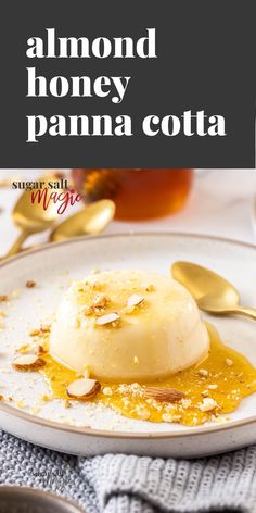 panna cotta with honey on a plate Dinner Party Dessert, Impressive Dessert, Light Dessert, Dinner Party Desserts, Custard Pudding, Impressive Desserts, Make Ahead Desserts, Rich Desserts