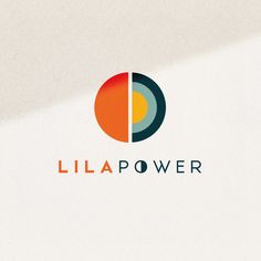 the logo for lila power is shown in orange, blue and green colors on a white background