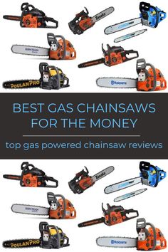 chainsaws with the words best gas chainsaws for the money top gas powered chainsaw review