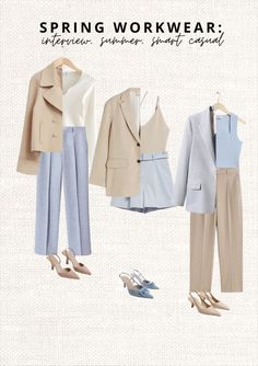 Early Spring Office Outfits, Summer Outfits For Work Offices, Old Money Outfits Spring, Spring Casual Outfits Women, Smart Casual Women Summer, Summer Smart Casual, Spring Office Outfits, Smart Casual Women, Spring Work Outfits