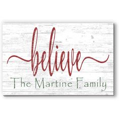 believe the marine family sign on a white wooden background with red lettering and green accents