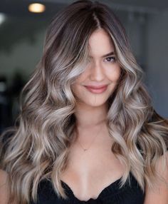 70 Flattering Balayage Hair Color Ideas for 2024 Balayage Auburn, Light Brown Balayage, Natural Ash Blonde, Balayage Hair Color Ideas, Balayage Hair Color, Ash Blonde Highlights, Long Hair Wigs, Ash Blonde Hair