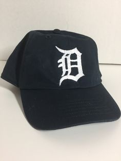 "This is the perfect hat for your little Toddler Detroit Tigers Fan Baseball hat style Color - Navy Blue Measures approx. 20\" around Fits most children 1-3 years old 100% Cotton Adjustable strap in the back" Detroit Tigers Hat, Baseball Hat Style, South Haven Mi, Tiger Kids, Detroit Tigers Baseball, South Haven, Kids Hat, Tigers Baseball, Toddler Hat