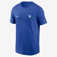 Show love for your squad in this classic-fit FFF tee. It has sweat-wicking technology to help you stay dry and comfortable for match day and beyond. Soccer T Shirt, Match Day, Show Love, Chelsea Fc, Men's Nike, Nike Dri Fit, Dri Fit, Nike Men, Soccer