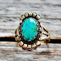 Women's Turquoise Ring by Maisel's Indian Trading Post New Mexico Usa, Trading Post, Vintage Diamond, Cocktail Ring, Cocktail Rings, New Mexico, Black Diamond, Turquoise Ring, Turquoise Bracelet