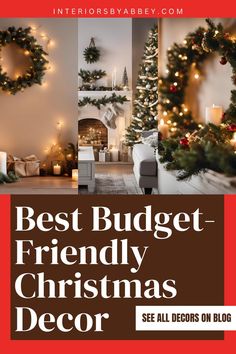 Best-Holiday-Budget-Friendly-Christmas-Decor-Ideas Amazon Christmas Decor, Amazon Christmas Decorations, Living Room Christmas Decor, Room Christmas Decor, Diy Christmas Decor Ideas, Apartment Christmas, Christmas Home Decor Ideas