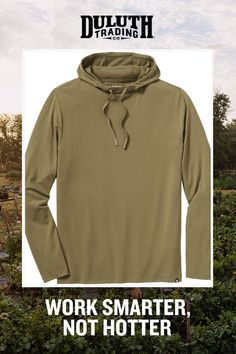 In a sweat-wicking, sun-blocking fabric that’s far more functional than cotton but maintains supreme softness. Cotton Hoodie For Outdoor, Cotton Long Sleeve Hoodie For Outdoor, Outdoor Long Sleeve Cotton Hoodie, Functional Cotton Hoodie For Outdoor, Outdoor Hoodie With Drawstring Hood, Functional Outdoor Activewear With Kangaroo Pocket, Athleisure Hiking Hoodie With Drawstring Hood, Athleisure Crew Neck Hoodie For Outdoor, Athleisure Hoodie With Drawstring For Hiking