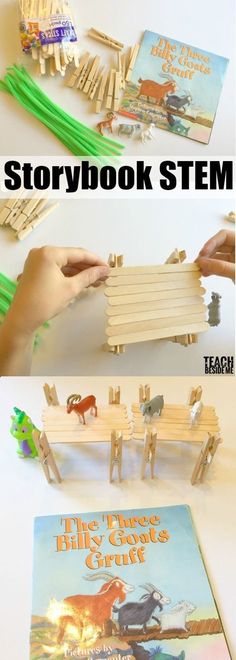 Stem Bridges, Storybook Stem, Fairy Tale Stem, Stephen Carpenter, Kindergarten Architecture, Kindergarten Stem, Three Billy Goats Gruff, Billy Goats Gruff, Preschool Stem