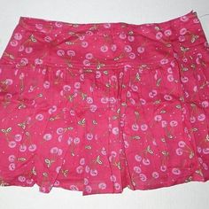 Women's Beautifully Designed Juniors Blue Plate Pink Cherry Print Lined Summer Fun Fashion Mini Sexy Skirt Size L. It Will Be Great For The Summer And Beyond, It Is A Must Have. Size L Waist 32" Hip 42" Length 13" Thank You For Looking, Have A Great Day. Summer Cotton Stretch Mini Skirt, Summer Stretch Cotton Mini Skirt, Stretch Cotton Mini Skirt For Summer, Cotton Skort For Spring And Summer, Trendy Cotton Skort For The Beach, Summer Cotton Lined Skort, Summer Cotton Skort, Summer Skirted Cotton Skort, Summer Cotton Skirted Skort