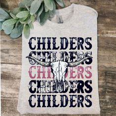 Cute Design ! Custom Made And Will Ship Within A Few Days! On Gildan Unisex Short Sleeve Check Out My Page For More Designs Tyler Childers Shirt, Skull Color, Tyler Childers, Cute Country, Bull Skull, Cute N Country, Bull Skulls, Cute Design, Unisex Shorts