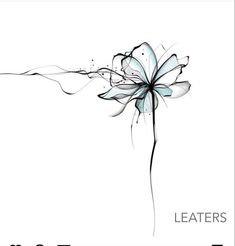 the cover art for leathers'album, featuring an abstract flower with black and white lines