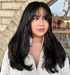 Bangs Long Hair Round Face, Wispy Bangs Round Face, Medium Hair Round Face, Long Hair With Bangs And Layers, Bangs For Round Face, Layered Haircuts For Medium Hair, Bangs With Medium Hair