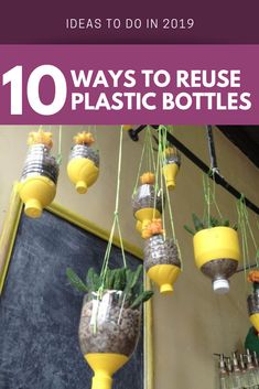 the top ten ways to reuse plastic bottles in your home or office are easy and fun