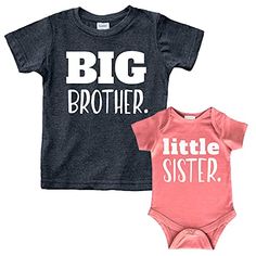 Big Brother Little Sister Outfits Shirt Sibling Shirts Matching Baby Newborn Girl Outfit Baby Newborn Girl, Clothes Quotes, Pregnancy Husband, Big Brother Little Sister, Audrey Rose, Pregnancy Announcement To Husband, Sibling Shirts, Sister Outfits, Newborn Girl Outfits