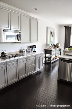 the kitchen is clean and ready for us to use in its new owner's home