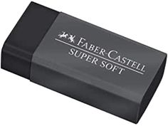 the faber castell super soft eraser is black