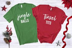 Christmas Outfits Couples, Christmas T Shirts Funny, Christmas Shirts Funny, Couples Holiday Shirts, Funny Christmas Jammies, Funny Couples Shirts, Matching Christmas Shirts Couples, Couples Christmas Shirts