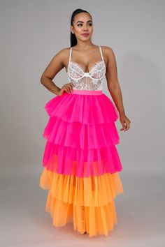 Rainbow Sherbert Skirt