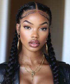 Cornrow Crown with Curly Ends Cornrows With Curls, Black Cornrows, Side Cornrows, Sleek Braid, Cornrows Hairstyles, Cornrow Ponytail, Cornrows Braids For Black Women, Braids Twist, Beauty Journal