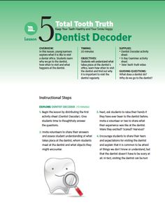 Teach your students what it's like to visit the dentist's office with this fun lesson plan and hilarious related video. Fun Lesson Plans, Lesson Plan, Lesson Plans, How To Plan