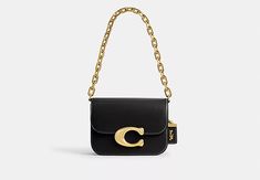 Idol Bag | COACH Coach Gifts, Black Gift, Coach Bag, Luxe Gifts, Coach Purses, Chain Strap, Coach Bags, Mini Bag, Calf Leather