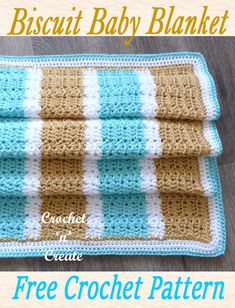 the crochet baby blanket pattern is shown