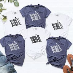 Walking Team Shirt, walking group shirts, Walking Family Shirt, Walk More Worry Less Shirt, Family Matching Tee,Hike Shirts, Walk More Shirt. HI! Welcome to my store, I'm delighted to see you here. My store's main goal is to provide you with premium everyday apparel with the best graphic t-shirts. I see you as a friend, not just a customer. I'm sure you'll love my designs. You can order the same design 4XL and 5XL large sizes from the link, please specify the details in the order note.   https:/ Walking Group, Walk More, Worry Less, Group Shirts, Team Shirt, Hiking Shirts, Matching Tees, Family Shirt, Team Shirts