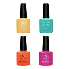 CND Shellac - Gel Set - Summer Sizzle - Gel Polish at Beyond Polish Timeless Nail Color, Chrome Nail Colors, Polish Wedding, Kids Nail Polish, Nail Polish Removers, Gel Lamp, Gel Set, Gel Nail Extensions, Cuticle Remover