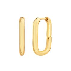 Add a geometric flair to your jewelry collection with these 14k gold over recycled brass Paige Harper rectangular hoop earrings. Add a geometric flair to your jewelry collection with these 14k gold over recycled brass Paige Harper rectangular hoop earrings. Diameter: 24.5mm Backings: click-it Nickel free Metal: 100% recycled brass Plating: 14k gold Finish: polished Packaging: boxedSUSTAINABILITY FEATURES Contains recycled materials Size: One Size. Color: Multicolor. Gender: female. Age Group: ad Rectangle Gold Earrings, Gold Square Earrings, Rectangular Yellow Gold Hoop Earrings For Everyday, Trendy Gold Tarnish-resistant Hoop Earrings, Minimalist 14k Gold Rectangular Hoop Earrings, Tarnish-resistant Gold-tone Brass Hoop Earrings, Yellow Gold Tarnish-resistant Brass Hoop Earrings, Aesthetic Collage, Cute Jewelry