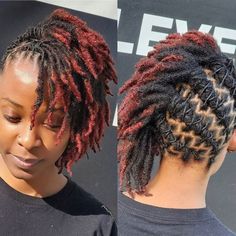 Spiral Locs, Loc Hairstyles Short, Loc Knots, Short Dreadlocks Hairstyles, Traditional Locs, Short Loc Styles