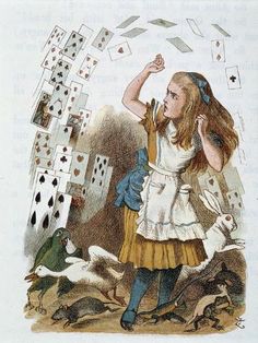 size: 12x9in Giclee Print: Playing Cards - in "The Nursery "" Alice in Wonderland"" by Lewis Carroll, by John Tenniel : Nursery Alice In Wonderland, Cupid Pictures, Sir John Tenniel, Alice In Wonderland Clipart, Cards Illustration, Alice In Wonderland Vintage, John Tenniel, Mad Hatter Tea, Mad Hatter Tea Party