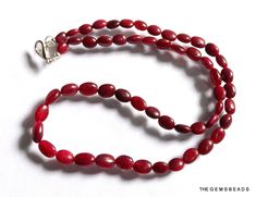 "Length: 15\" Inches. Beads Dimension: 5x4x3MM to 8x5x3MM Stone Name: Natural Ruby. Species/Group: Corundum Origin: Africa Shape: Oval shape. Weight: 80 carats approx. oººooººooººooººooººooººo *Returns Policy Our Guarantee: 100% 60 Days Money Back Guarantee. If you are not satisfied with this product for whatever reason at all, simply return the item in its original form and we'll cheerfully refund 100% of your money. -In case a buyer wants replacement or exchange, it can be given only on the av Oval Single Strand Beaded Necklace As Gift, Oval Single Strand Beaded Necklace For Gift, Oval Beaded Necklace With Large Beads As Gift, Oval Beaded Necklace With Large Beads For Gifts, Oval Gemstone Beads Necklace Perfect For Gifts, Oval Hand-strung Beaded Necklaces As Gifts, Oval Hand-strung Beaded Necklace For Gift, Handmade Oval Beads For Gifts, Ruby Mala